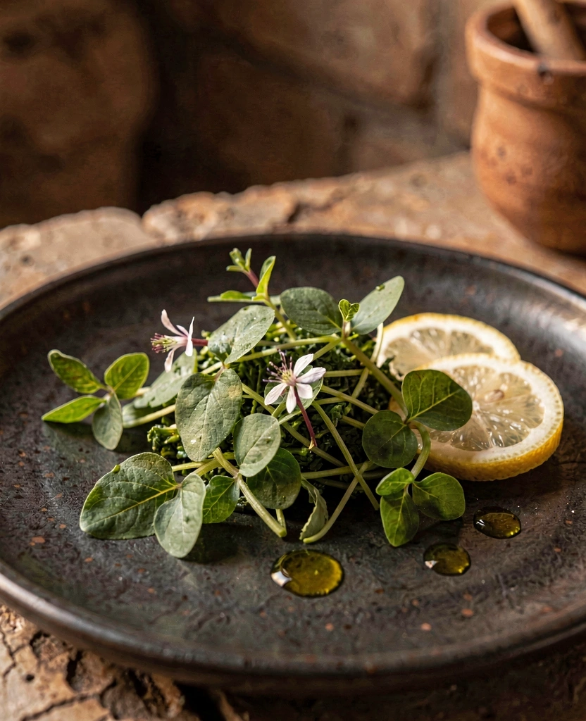 Άγρια χόρτα και ελαιόλαδο